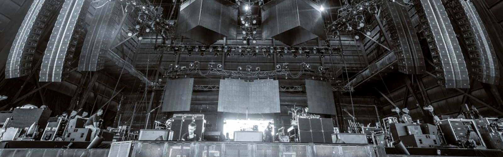 image of a stage being set up