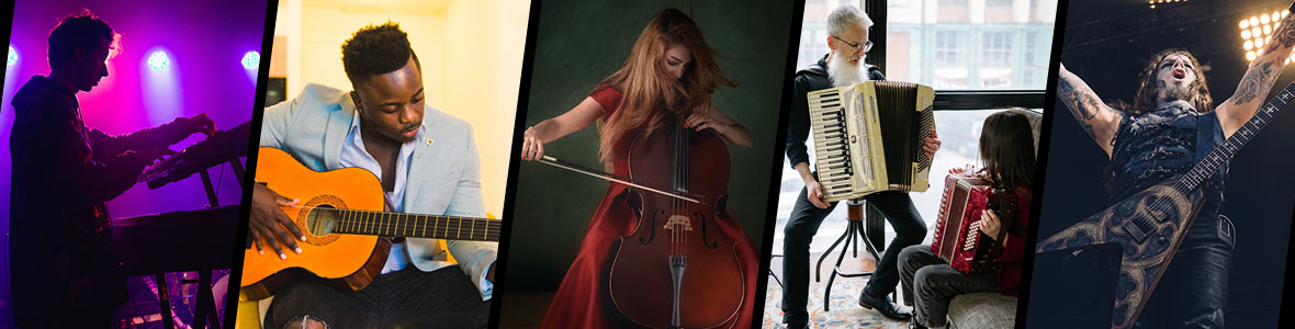 Diverse grouping of musicians